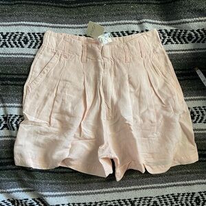 FREE PEOPLE
Calla Pleated Linen Blend Trouser Shorts